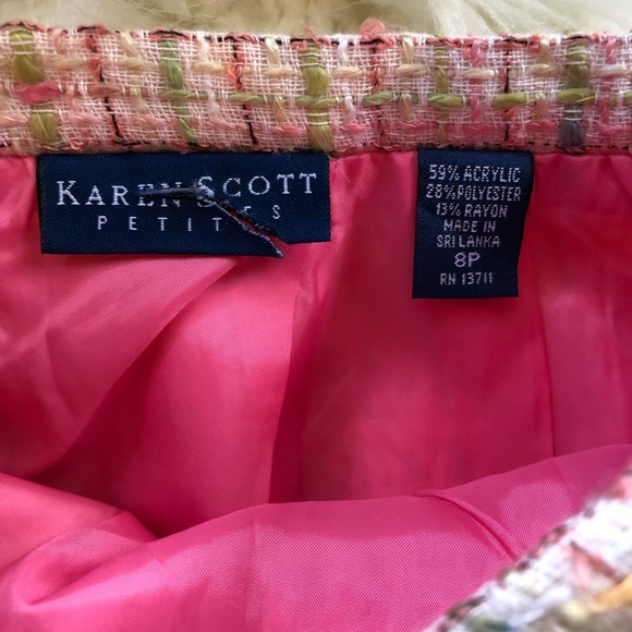 Karen Scott Petites tweed skirt size 8P NWT - Picture 5 of 6